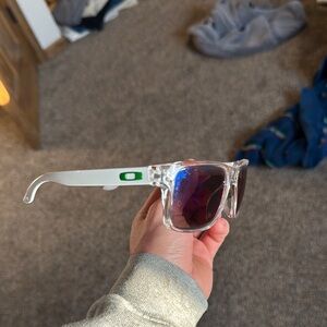 Oakley white Sunglasses with Red Lenses